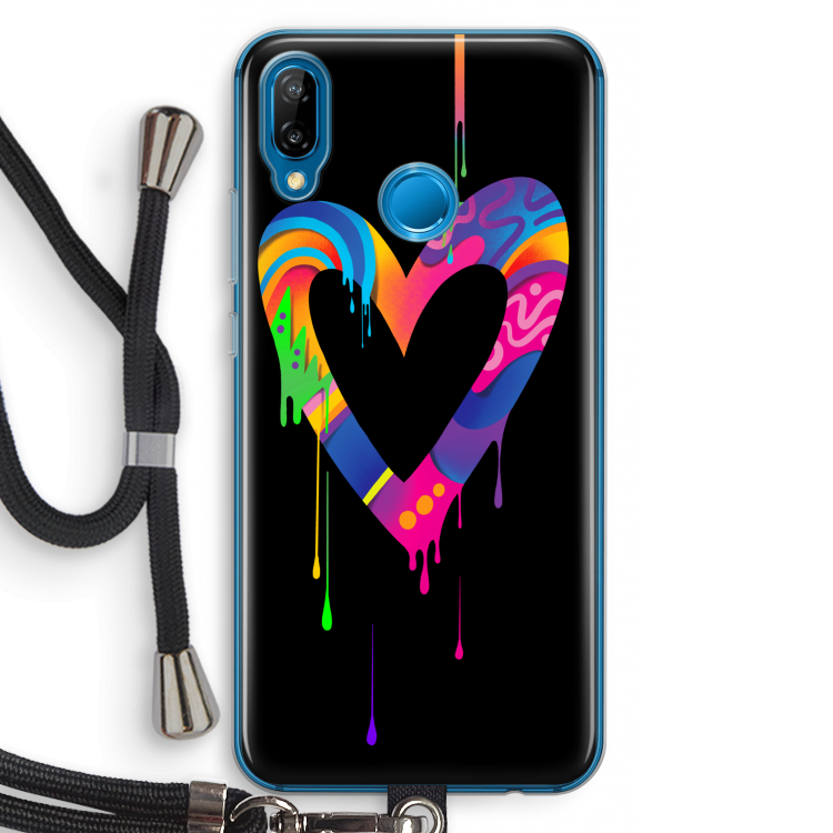 Melts My Heart: Huawei P20 Lite Transparant Hoesje met koord
