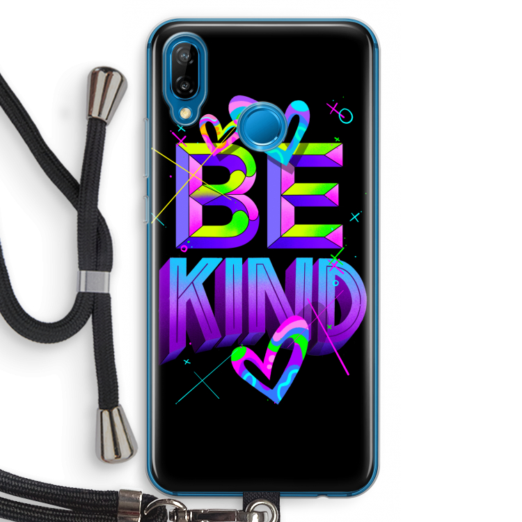 Be Kind: Huawei P20 Lite Transparant Hoesje met koord