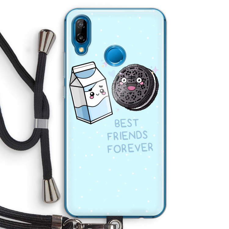 Best Friend Forever: Huawei P20 Lite Transparant Hoesje met koord