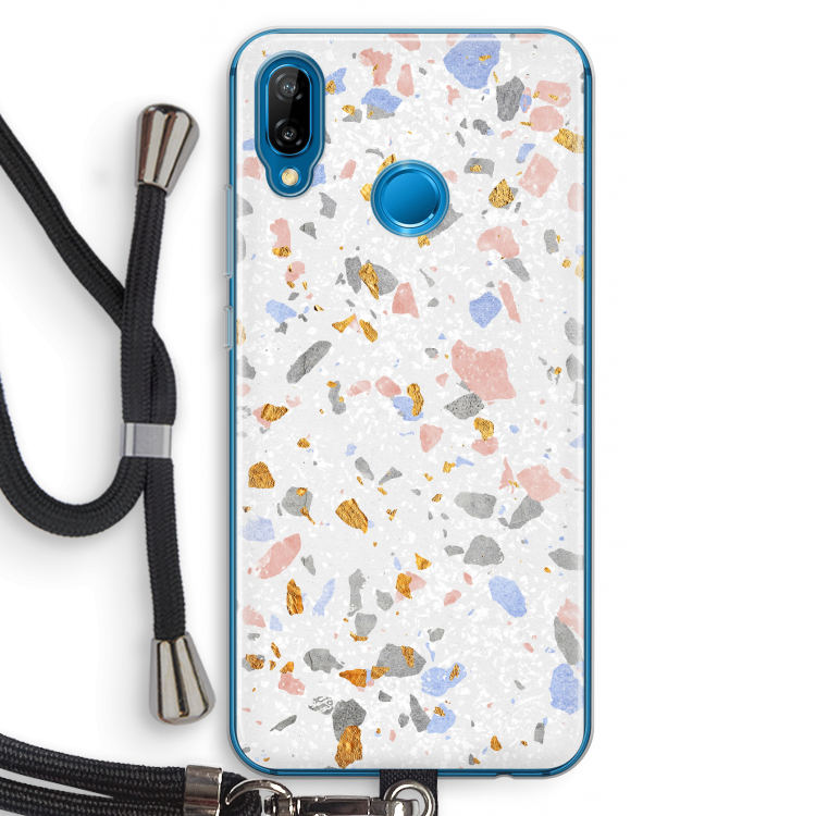 Terrazzo N°8: Huawei P20 Lite Transparant Hoesje met koord