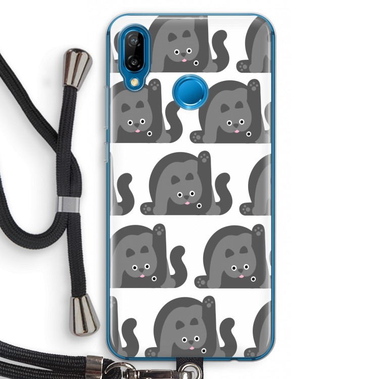 Cats: Huawei P20 Lite Transparant Hoesje met koord