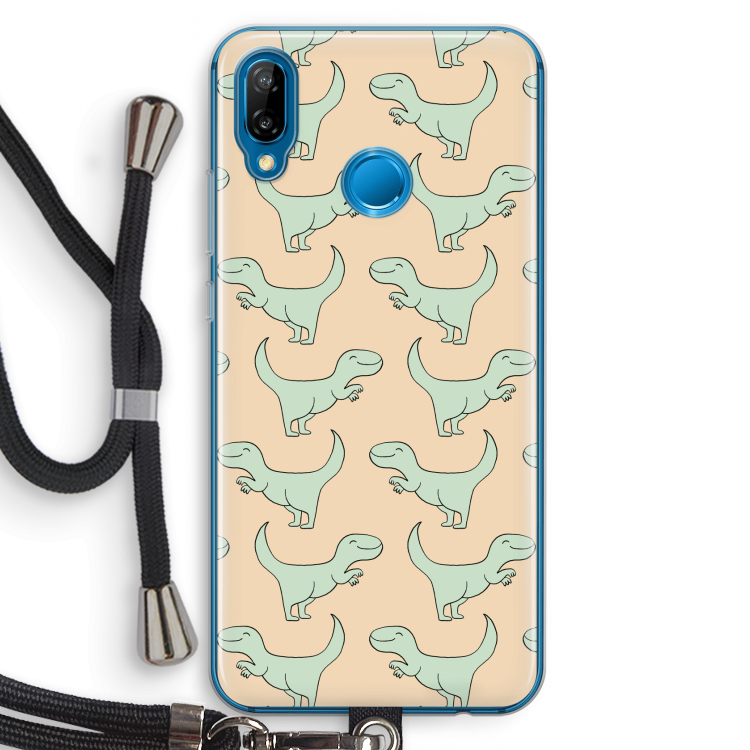 Dinos: Huawei P20 Lite Transparant Hoesje met koord