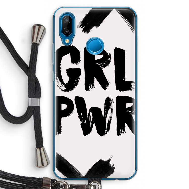 Girl Power #2: Huawei P20 Lite Transparant Hoesje met koord
