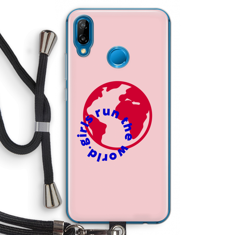 Run The World: Huawei P20 Lite Transparant Hoesje met koord