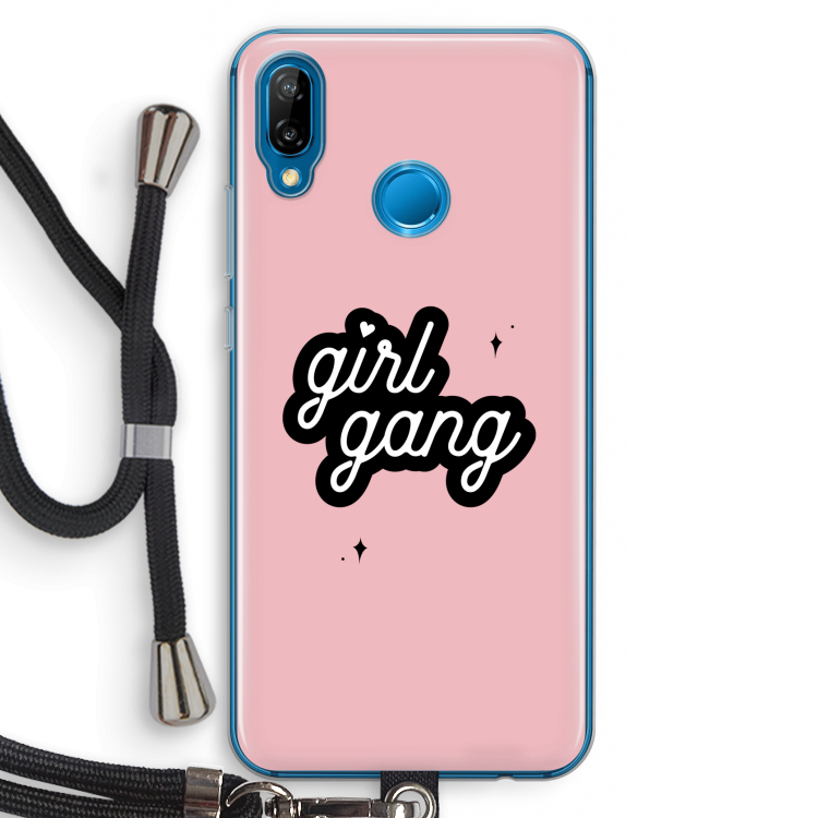 Girl Gang: Huawei P20 Lite Transparant Hoesje met koord