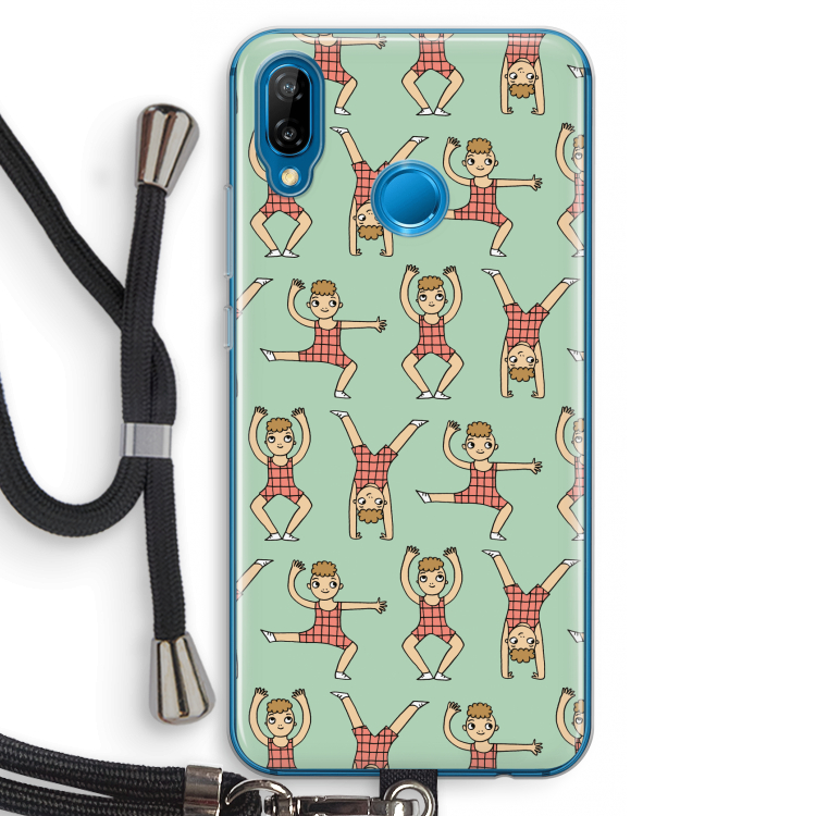 Gymboys: Huawei P20 Lite Transparant Hoesje met koord