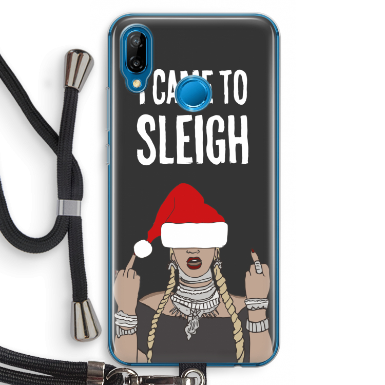Came To Sleigh: Huawei P20 Lite Transparant Hoesje met koord