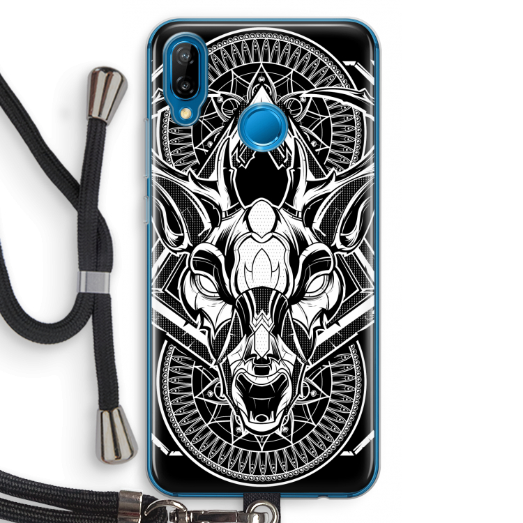 Oh Deer: Huawei P20 Lite Transparant Hoesje met koord