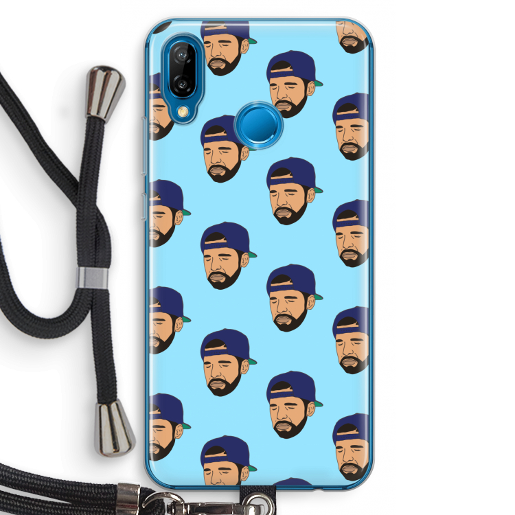 Drake Away: Huawei P20 Lite Transparant Hoesje met koord