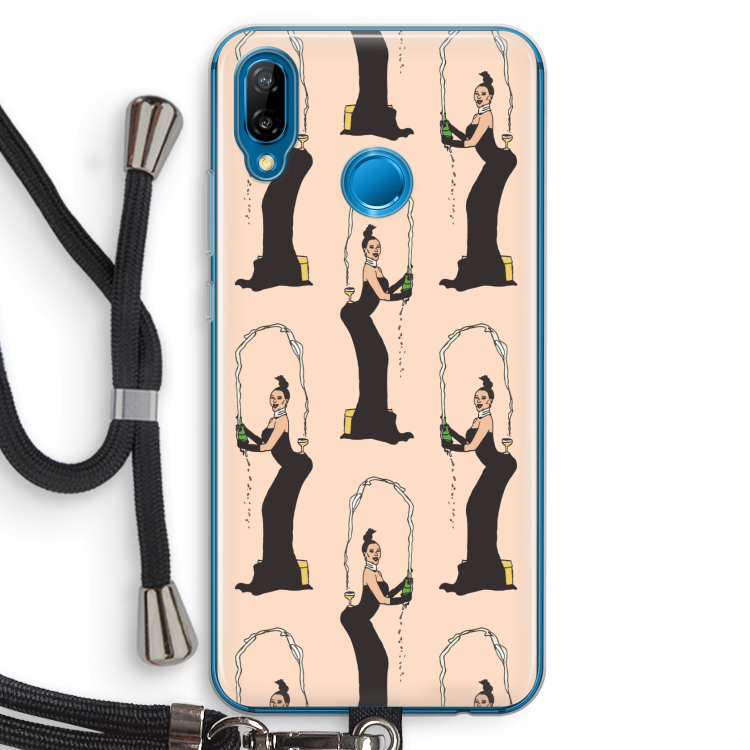 Pop Some Kim: Huawei P20 Lite Transparant Hoesje met koord