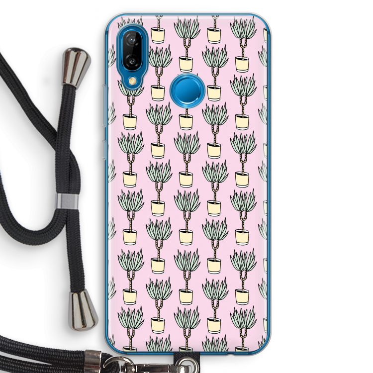 Boompje: Huawei P20 Lite Transparant Hoesje met koord