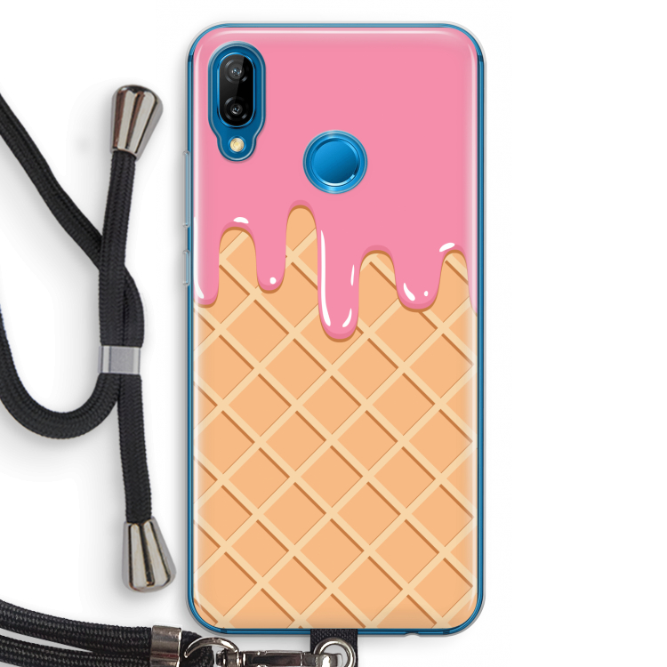 Ice cream: Huawei P20 Lite Transparant Hoesje met koord