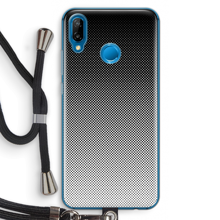 Musketon Halftone: Huawei P20 Lite Transparant Hoesje met koord