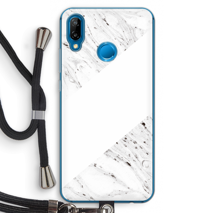 Biggest stripe: Huawei P20 Lite Transparant Hoesje met koord