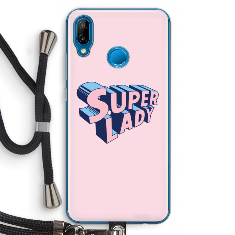 Superlady: Huawei P20 Lite Transparant Hoesje met koord
