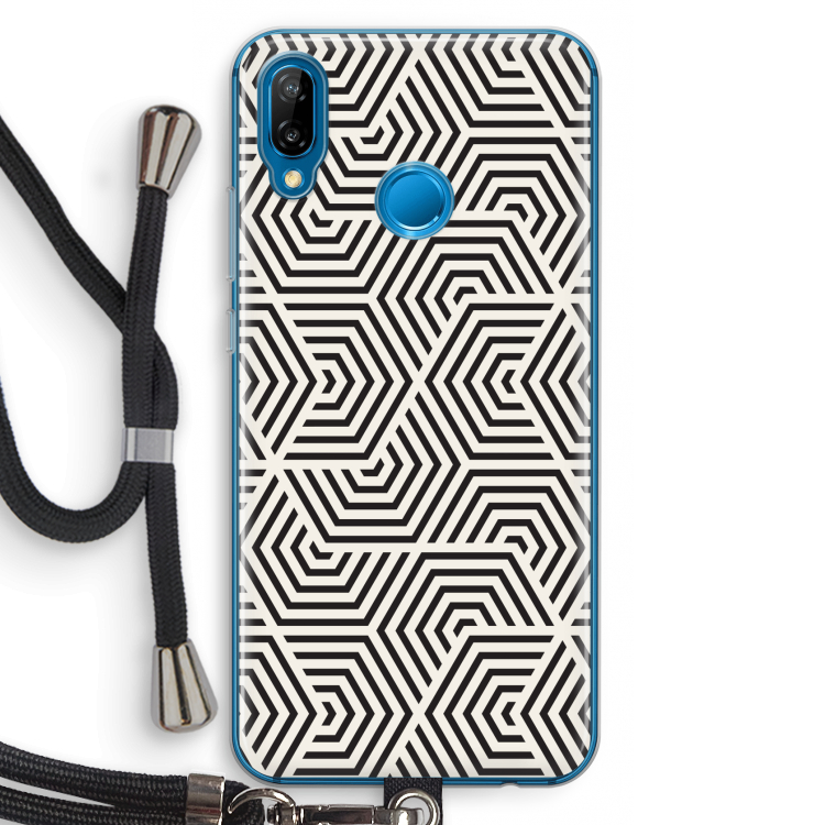 Magic pattern: Huawei P20 Lite Transparant Hoesje met koord