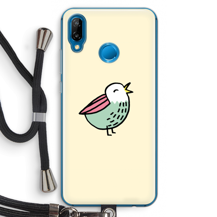 Birdy: Huawei P20 Lite Transparant Hoesje met koord