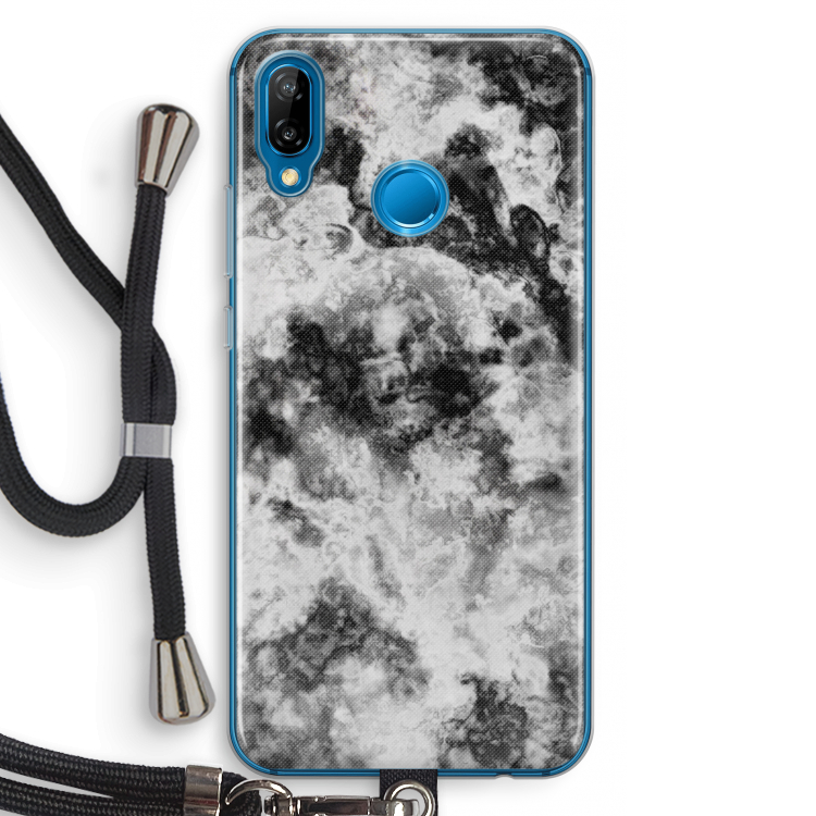 Onweer: Huawei P20 Lite Transparant Hoesje met koord