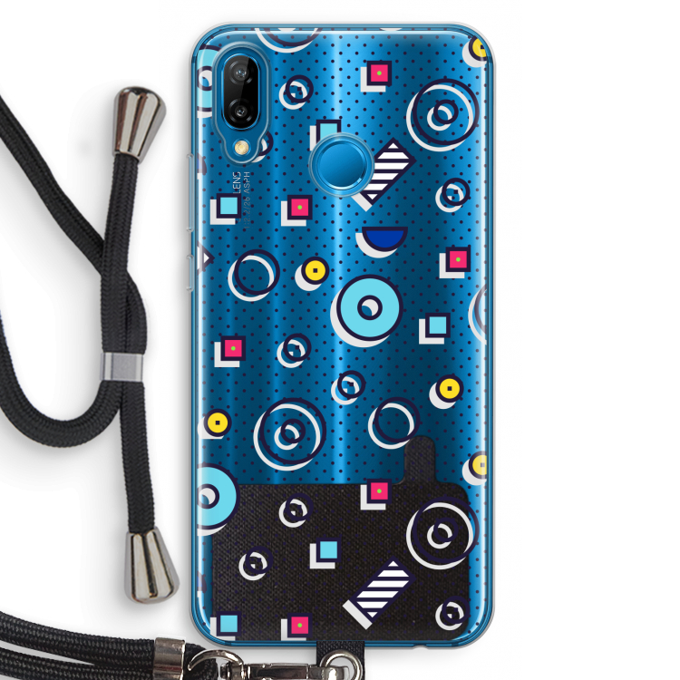 8-bit N°9: Huawei P20 Lite Transparant Hoesje met koord