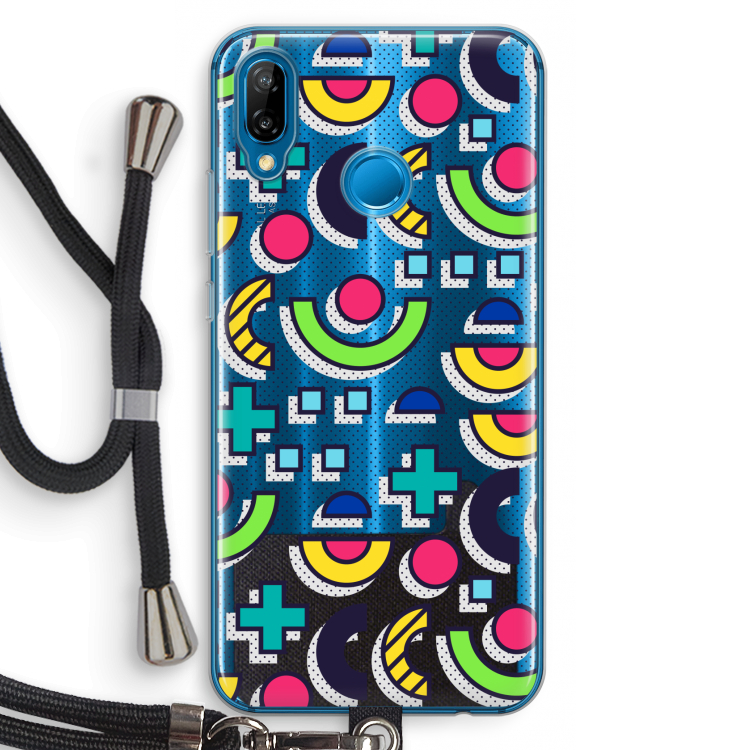 8-bit N°6: Huawei P20 Lite Transparant Hoesje met koord