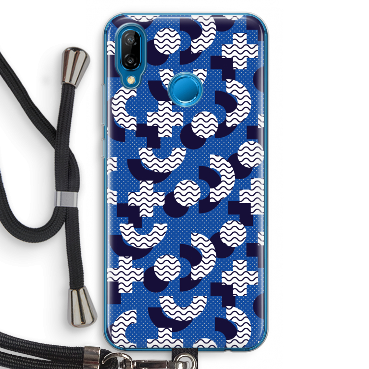 8-bit N°5: Huawei P20 Lite Transparant Hoesje met koord