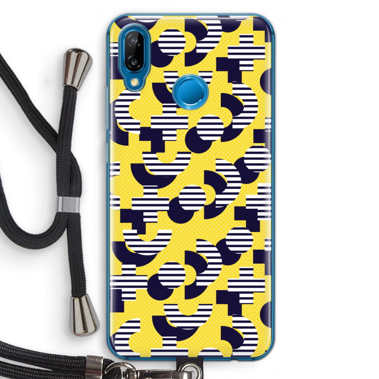 8-bit N°3: Huawei P20 Lite Transparant Hoesje met koord
