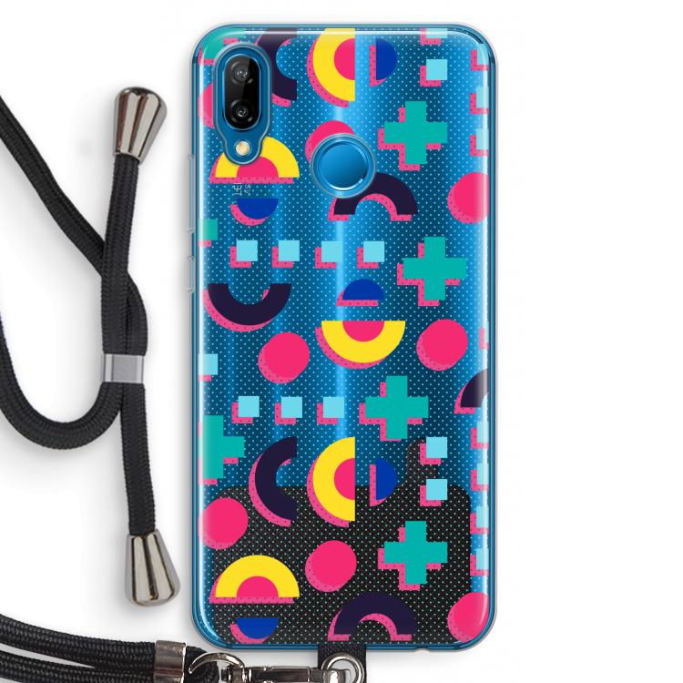 8-bit N°2: Huawei P20 Lite Transparant Hoesje met koord