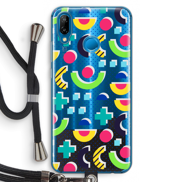 8-bit N°1: Huawei P20 Lite Transparant Hoesje met koord