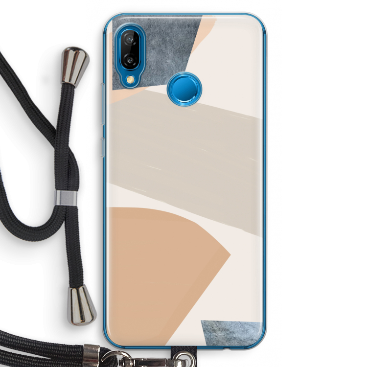 Formo: Huawei P20 Lite Transparant Hoesje met koord