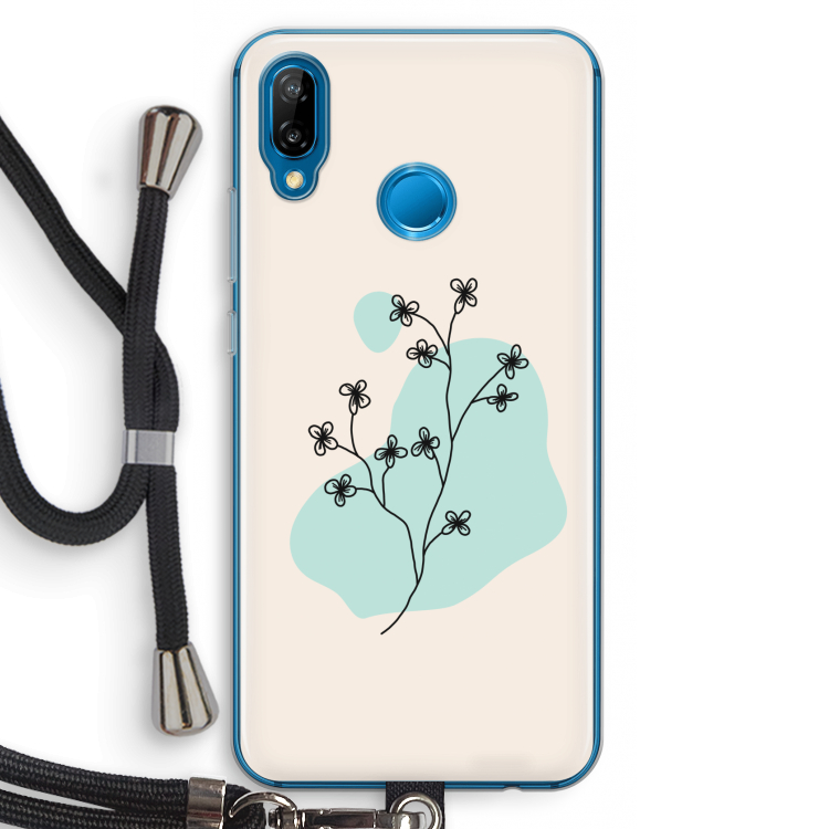 Love your petals: Huawei P20 Lite Transparant Hoesje met koord
