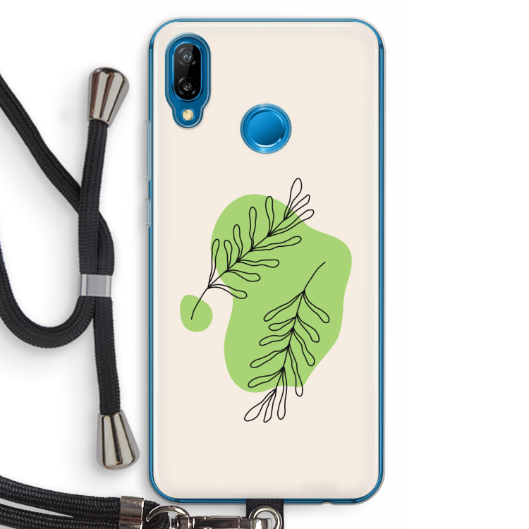 Beleaf in you: Huawei P20 Lite Transparant Hoesje met koord