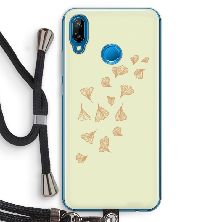 Falling Leaves: Huawei P20 Lite Transparant Hoesje met koord
