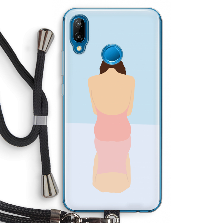 Mirror: Huawei P20 Lite Transparant Hoesje met koord