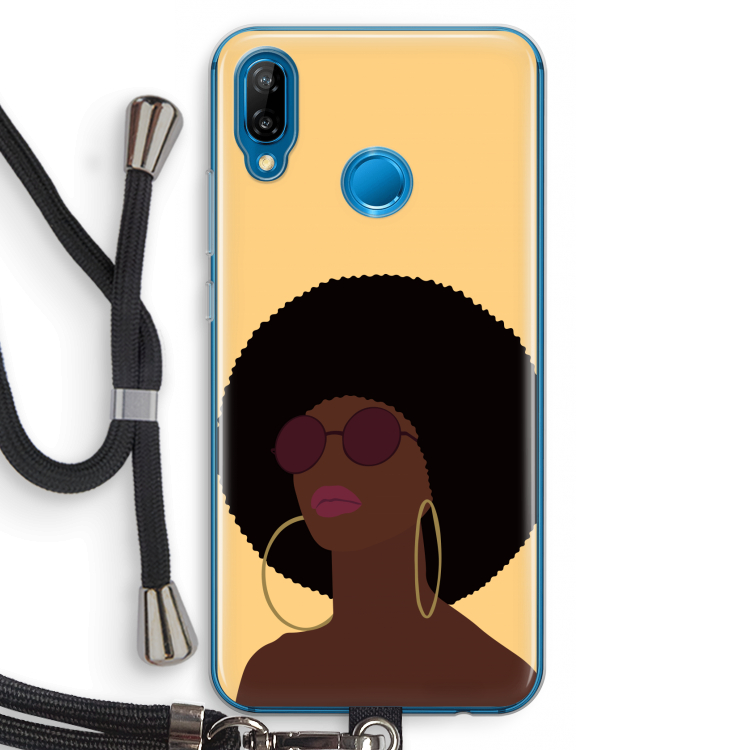Golden hour: Huawei P20 Lite Transparant Hoesje met koord