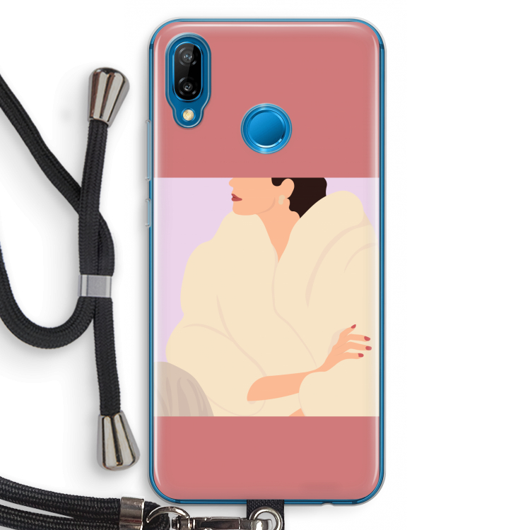 Cosy: Huawei P20 Lite Transparant Hoesje met koord