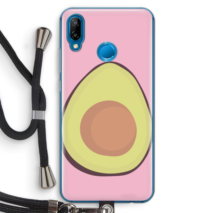 Avocado: Huawei P20 Lite Transparant Hoesje met koord