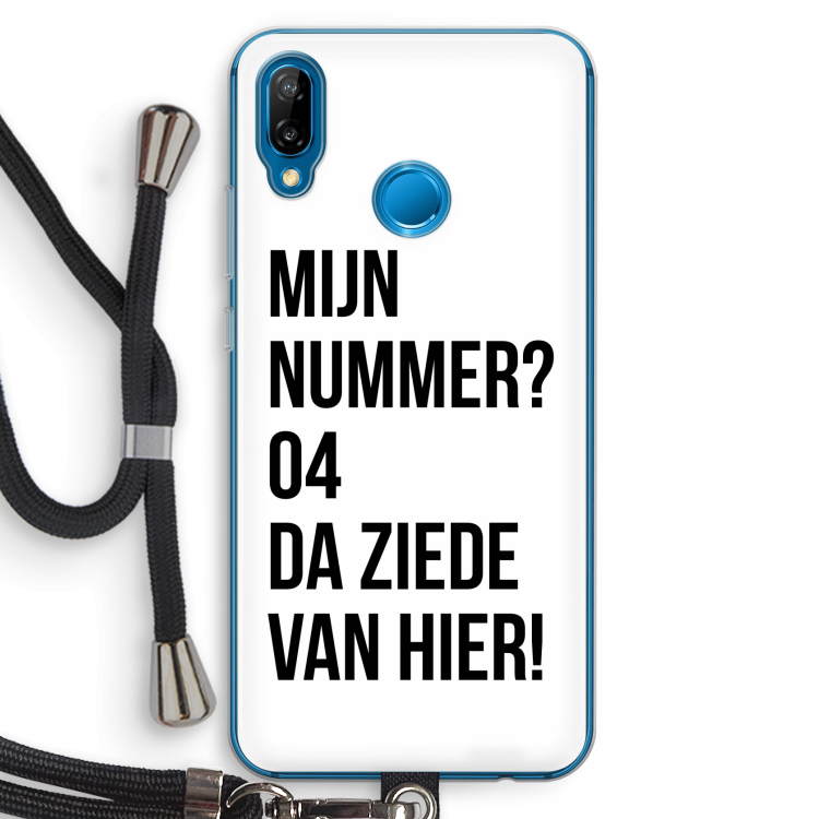 Da ziede van hier: Huawei P20 Lite Transparant Hoesje met koord