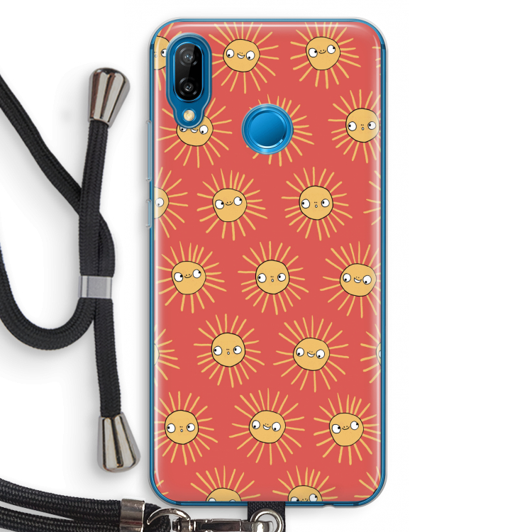Zon: Huawei P20 Lite Transparant Hoesje met koord