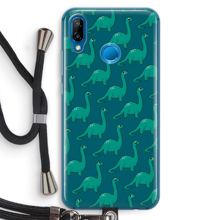 Diplodocus: Huawei P20 Lite Transparant Hoesje met koord
