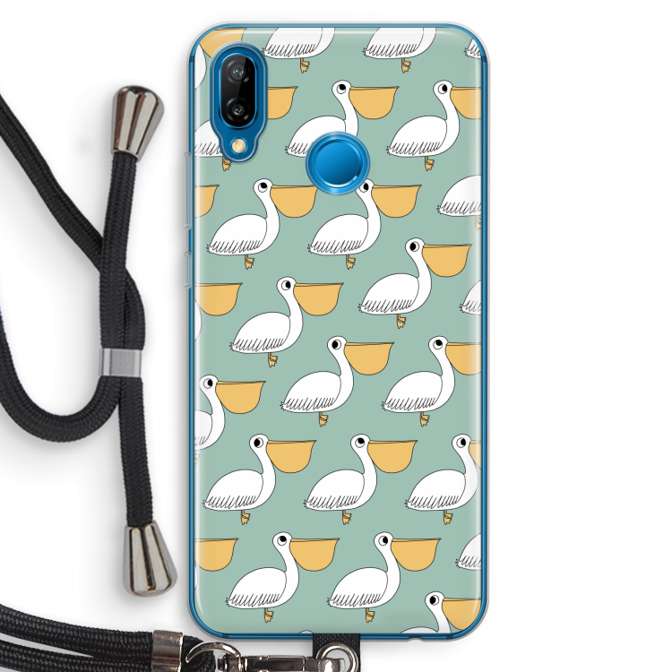 Pelican: Huawei P20 Lite Transparant Hoesje met koord