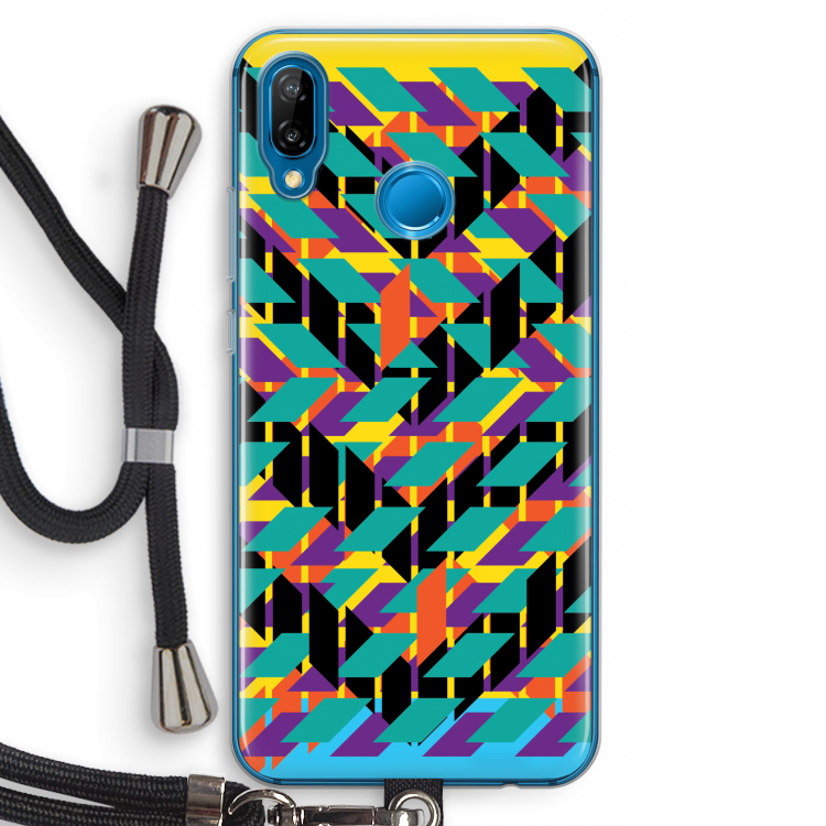 Skew Bee 1: Huawei P20 Lite Transparant Hoesje met koord