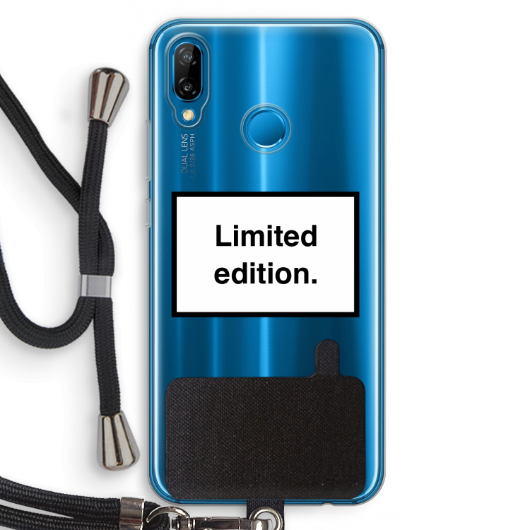 Limited edition: Huawei P20 Lite Transparant Hoesje met koord