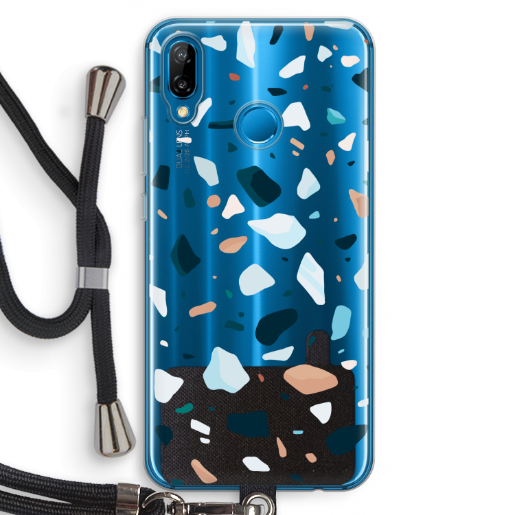 Terrazzo N°13: Huawei P20 Lite Transparant Hoesje met koord