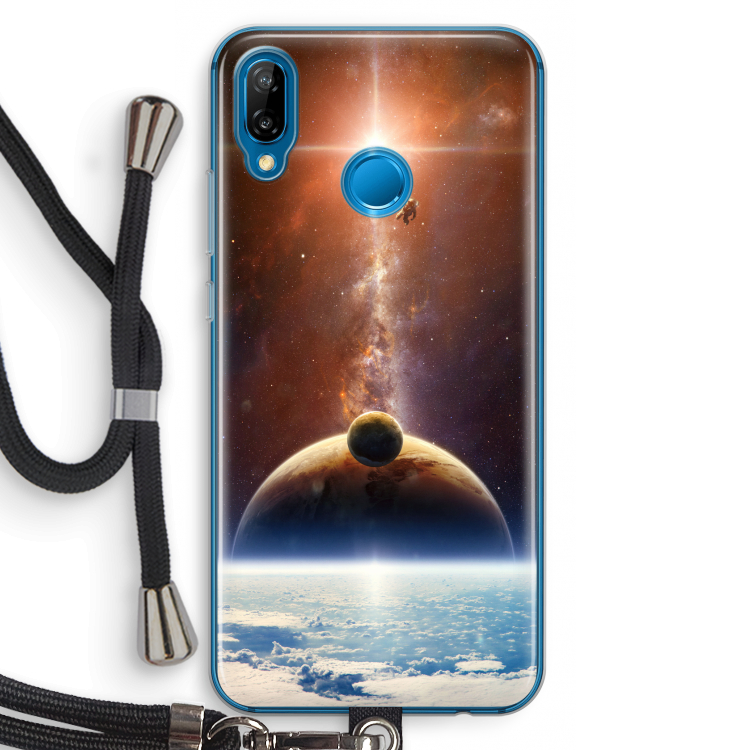 Omicron 2019: Huawei P20 Lite Transparant Hoesje met koord