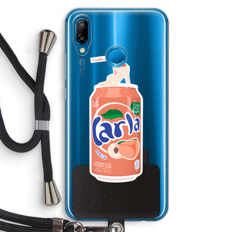 S(peach)less: Huawei P20 Lite Transparant Hoesje met koord