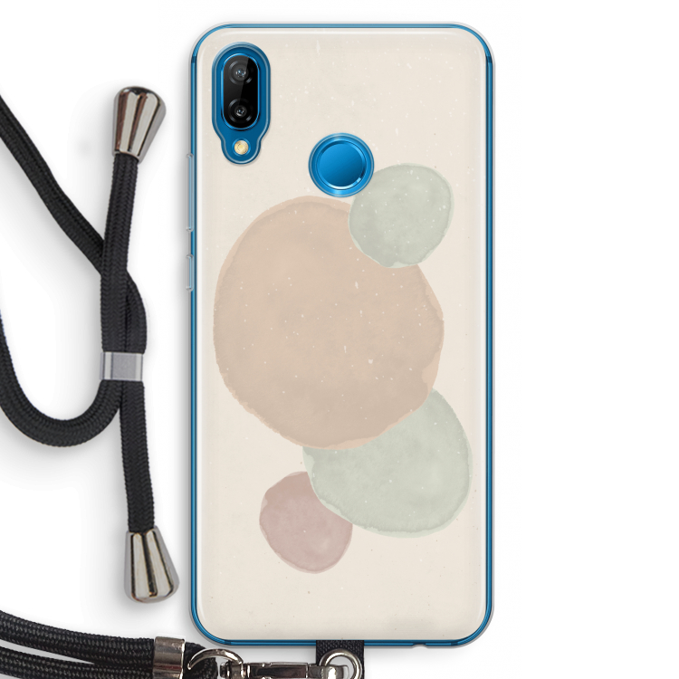 Geo #9: Huawei P20 Lite Transparant Hoesje met koord