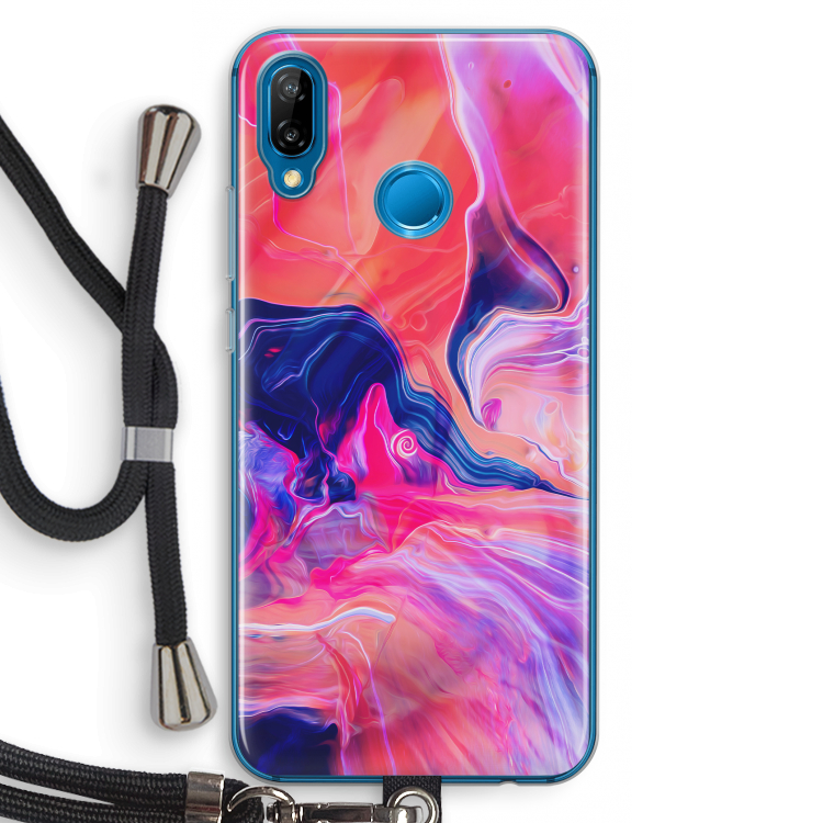 Earth And Ocean: Huawei P20 Lite Transparant Hoesje met koord
