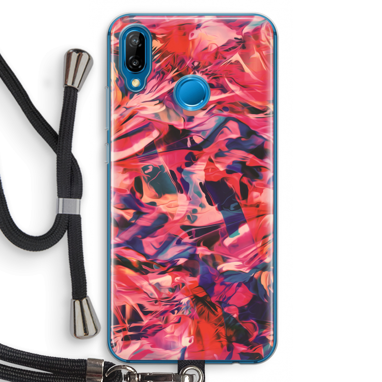 California: Huawei P20 Lite Transparant Hoesje met koord