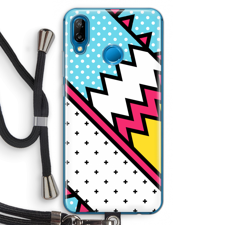 Pop Art #2: Huawei P20 Lite Transparant Hoesje met koord