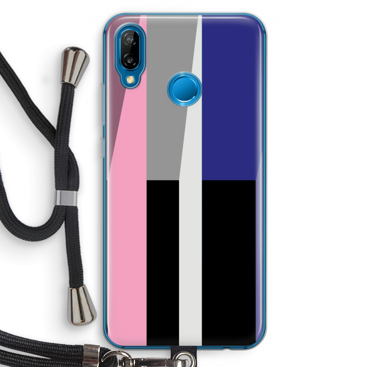 Gestalte 4: Huawei P20 Lite Transparant Hoesje met koord
